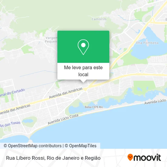 Rua Líbero Rossi mapa