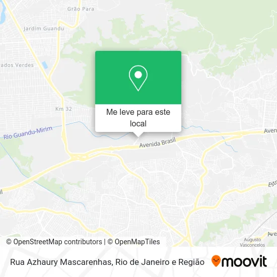 Rua Azhaury Mascarenhas mapa