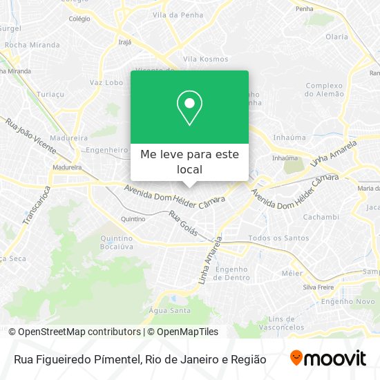 Rua Figueiredo Pímentel mapa