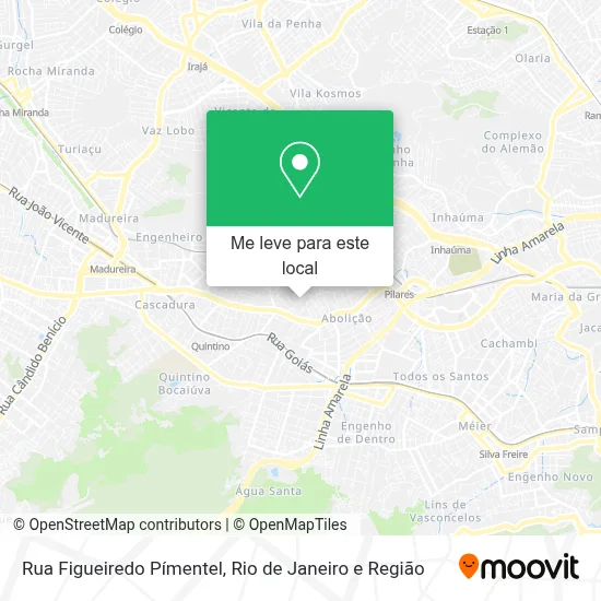 Rua Figueiredo Pímentel mapa