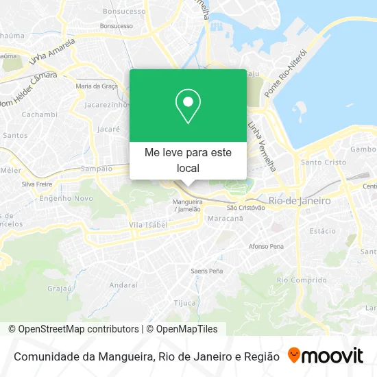 Comunidade da Mangueira mapa