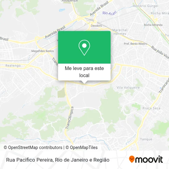 Rua Pacifico Pereira mapa