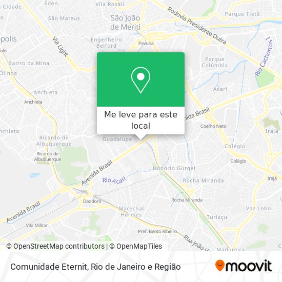 Comunidade Eternit mapa