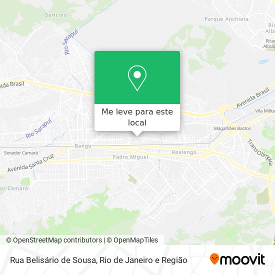 Rua Belisário de Sousa mapa