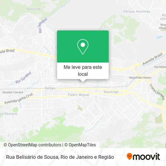 Rua Belisário de Sousa mapa