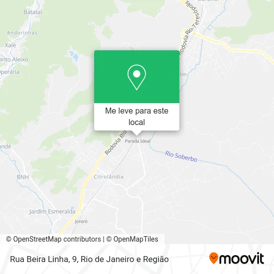Rua Beira Linha, 9 mapa