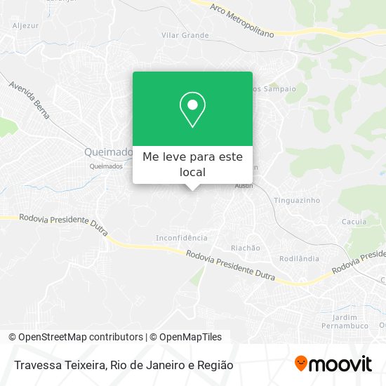 Travessa Teixeira mapa