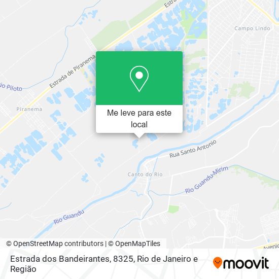 Estrada dos Bandeirantes, 8325 mapa