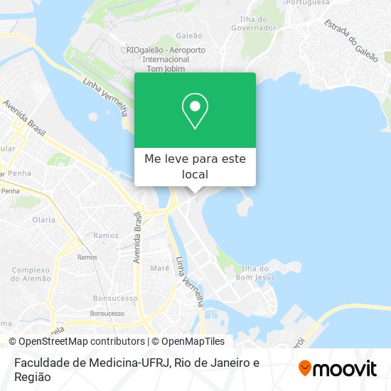 Faculdade de Medicina-UFRJ mapa