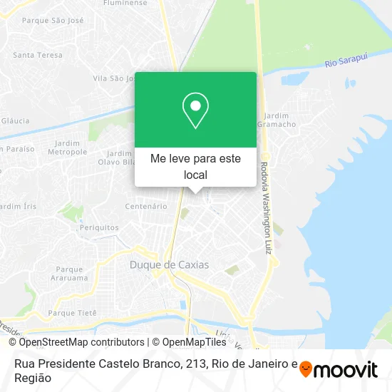 Rua Presidente Castelo Branco, 213 mapa