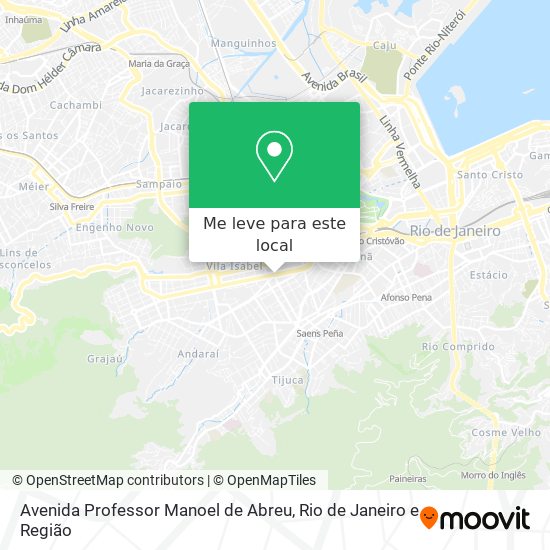 Avenida Professor Manoel de Abreu mapa