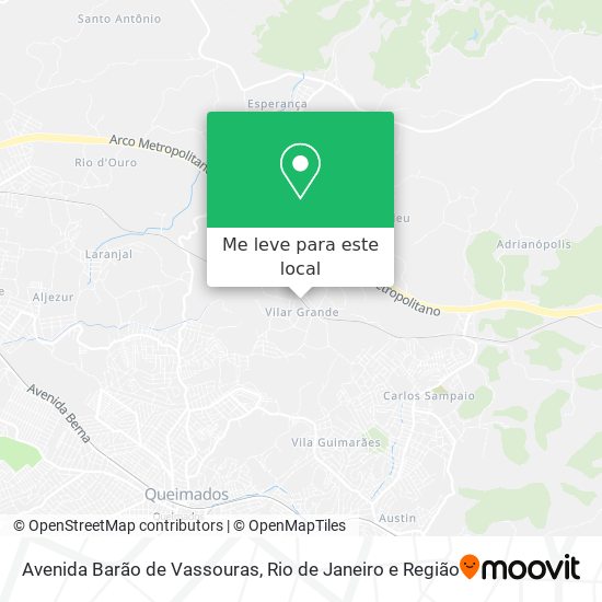 Avenida Barão de Vassouras mapa