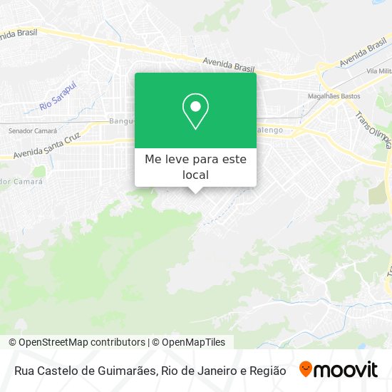 Rua Castelo de Guimarães mapa