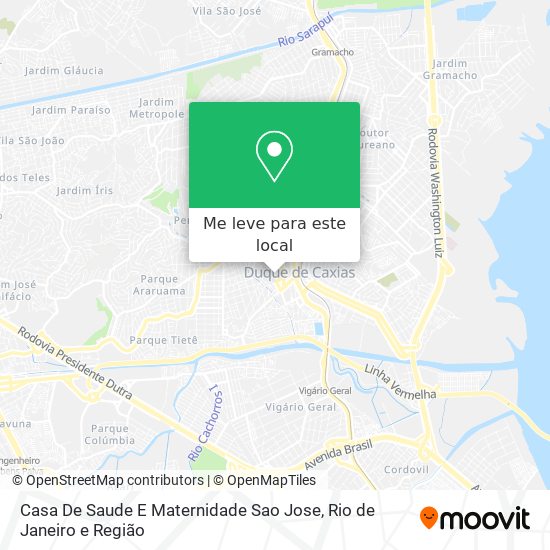 Casa De Saude E Maternidade Sao Jose mapa