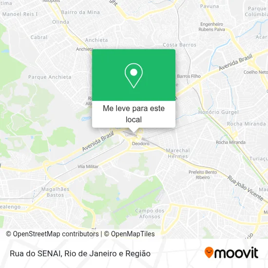 Rua do SENAI mapa