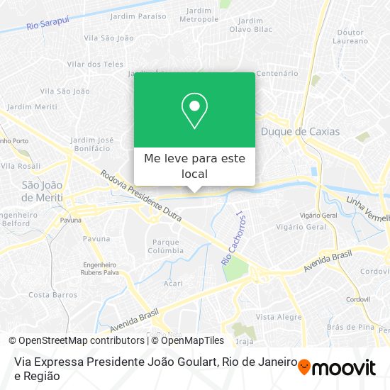 Via Expressa Presidente João Goulart mapa
