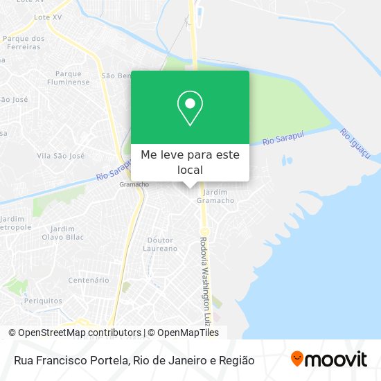 Rua Francisco Portela mapa