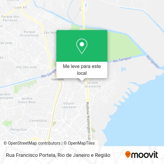 Rua Francisco Portela mapa