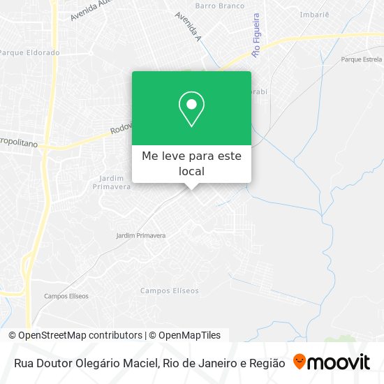 Rua Doutor Olegário Maciel mapa