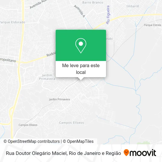 Rua Doutor Olegário Maciel mapa