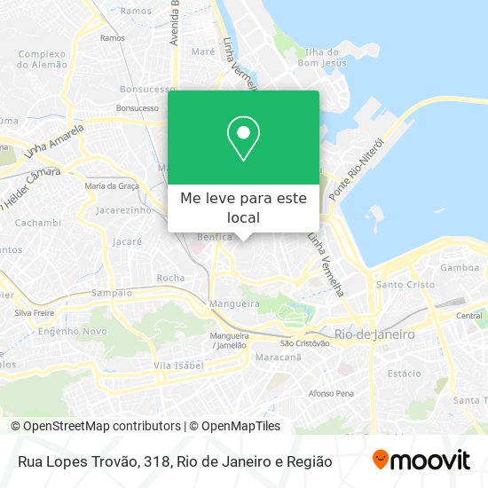 Rua Lopes Trovão, 318 mapa