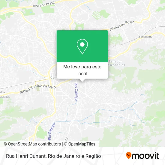 Rua Henri Dunant mapa