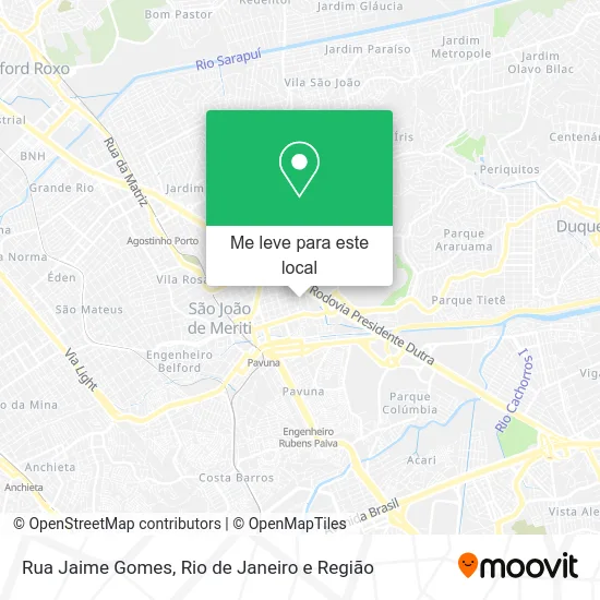 Rua Jaime Gomes mapa