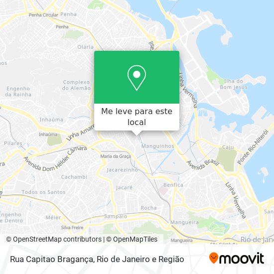 Rua Capitao Bragança mapa