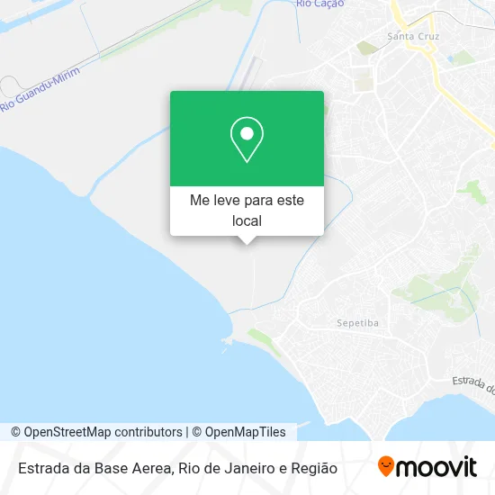 Estrada da Base Aerea mapa