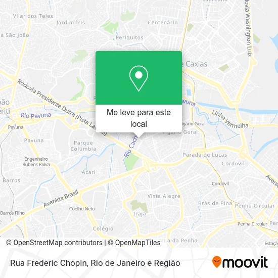 Rua Frederic Chopin mapa