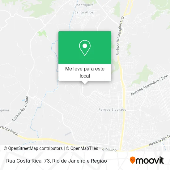Rua Costa Rica, 73 mapa