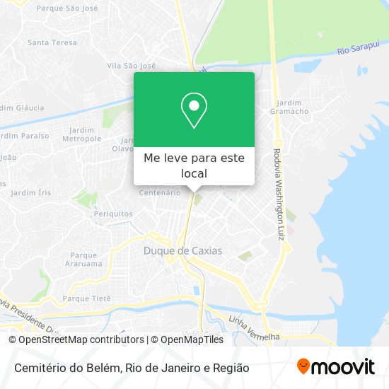 Cemitério do Belém mapa