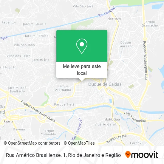 Rua Américo Brasiliense, 1 mapa
