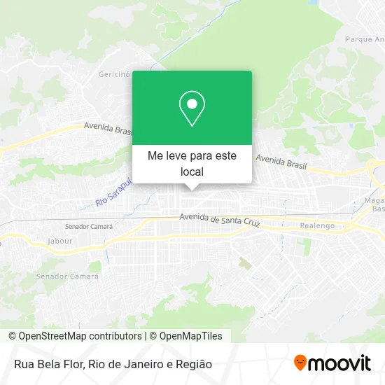 Rua Bela Flor mapa