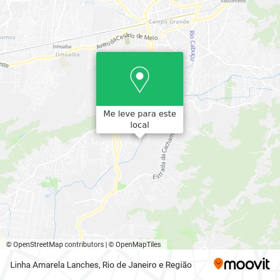 Linha Amarela Lanches mapa