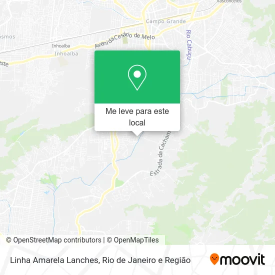 Linha Amarela Lanches mapa