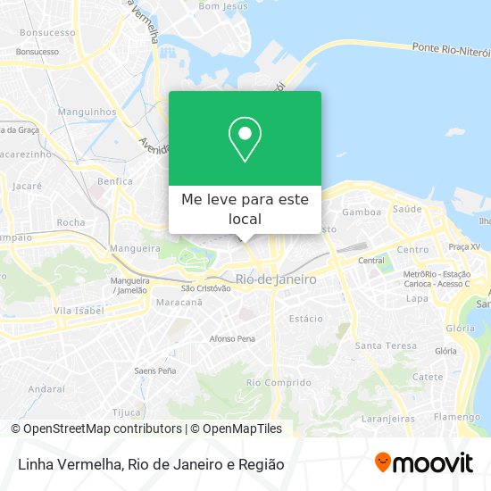 Linha Vermelha mapa