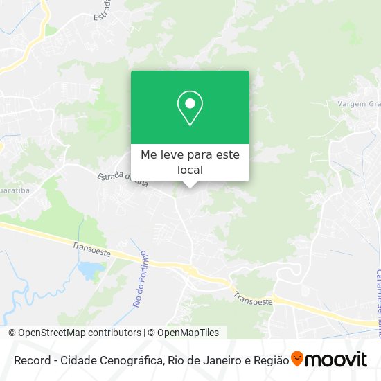 Record - Cidade Cenográfica mapa