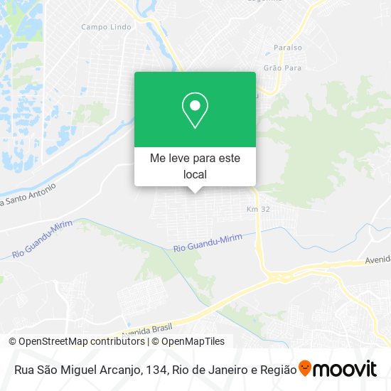 Rua São Miguel Arcanjo, 134 mapa
