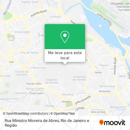 Rua Ministro Moreira de Abreu mapa