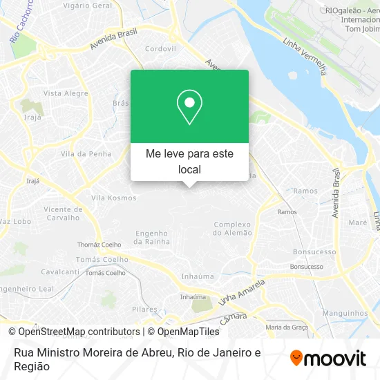 Rua Ministro Moreira de Abreu mapa