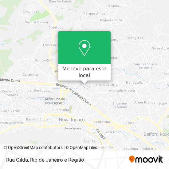 Rua Gilda mapa