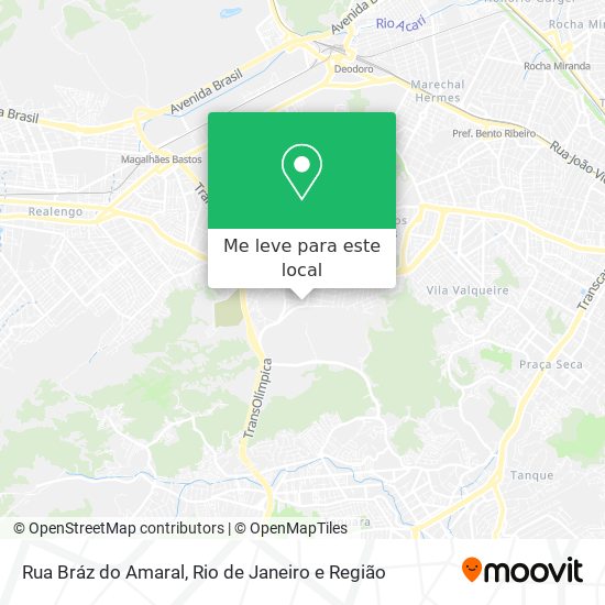 Rua Bráz do Amaral mapa