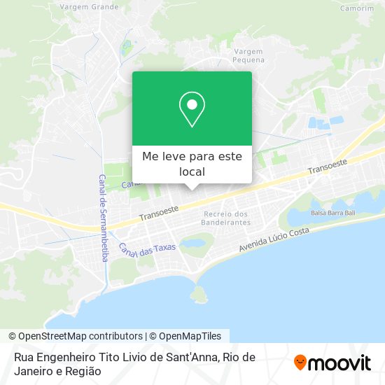 Rua Engenheiro Tito Livio de Sant'Anna mapa