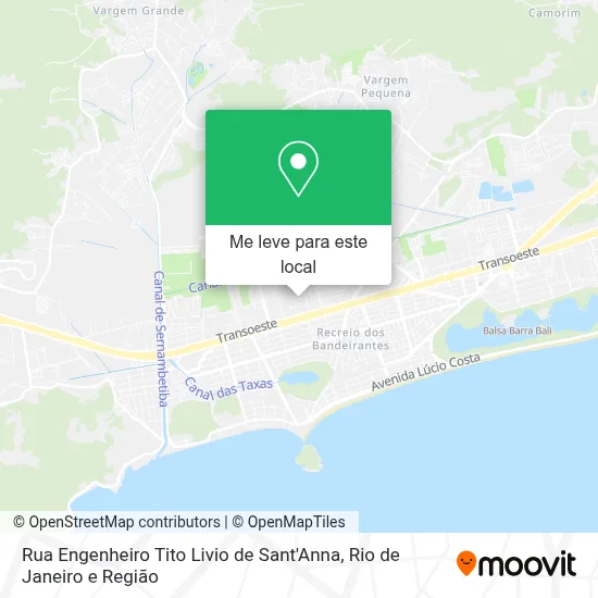 Rua Engenheiro Tito Livio de Sant'Anna mapa