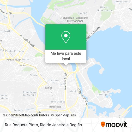 Rua Roquete Pinto mapa