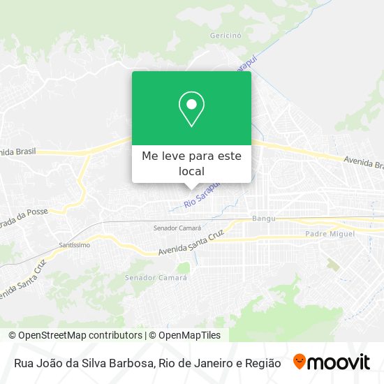 Rua João da Silva Barbosa mapa