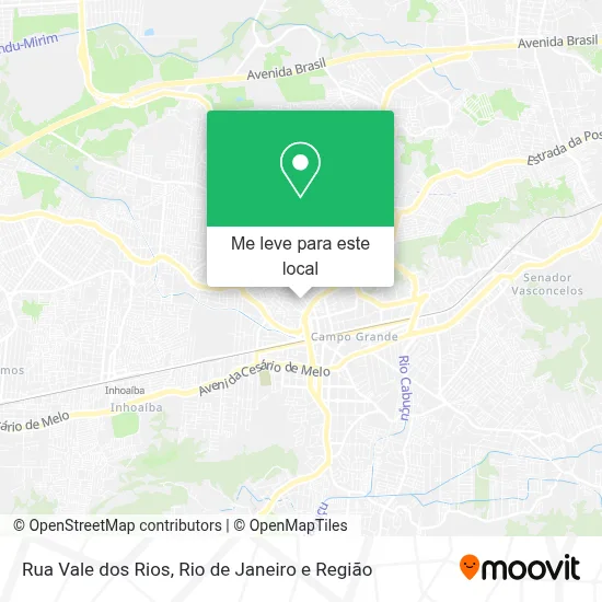 Rua Vale dos Rios mapa