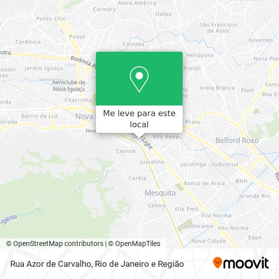 Rua Azor de Carvalho mapa