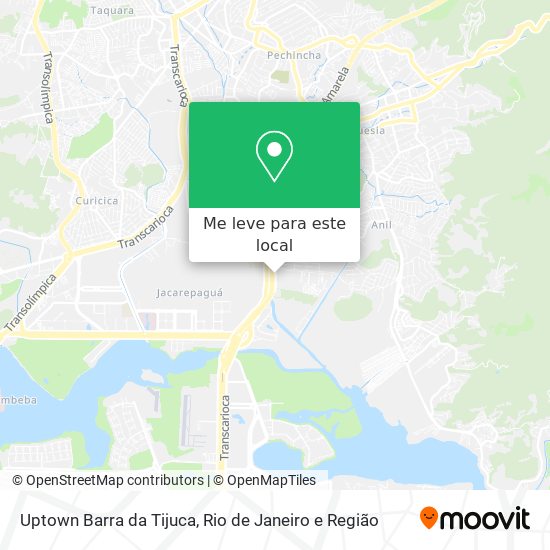 Uptown Barra da Tijuca mapa